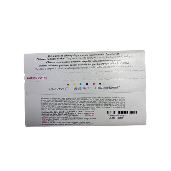 Color Street Mermaid You Look Overlay Long Lasting Nail Polish Strips Retired - Picture 4 of 5